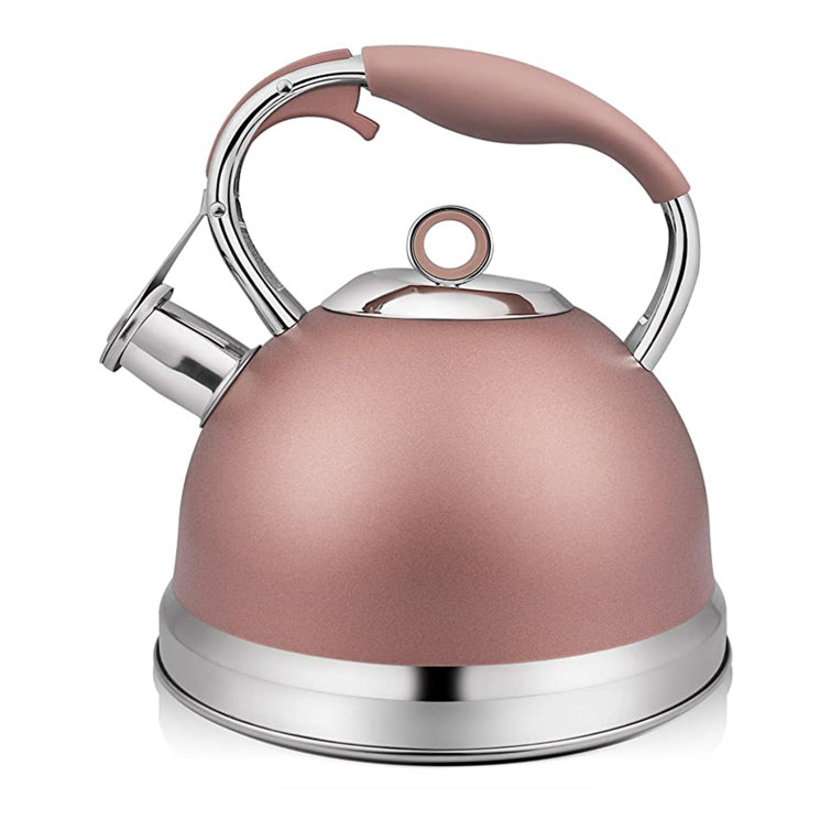 Zepey 2 Quart Loud Whistling Tea Kettle Tea Pot For Stove Top, Food Grade Stainless Steel Metal